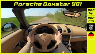 Porsche  Boxster 981  2014  Onboard POV test drive [upl. by Jacinto940]