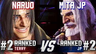 SF6 ▰ NARUO 2 Ranked Terry vs MITA JP 2 Ranked JP ▰ High Level Gameplay [upl. by Mickey389]