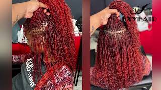 Micro Twist Loc Extensions Using Afro Kinky Bulk 100 Human Hair ft EXYHAIR dreadlocks locs [upl. by Lan]