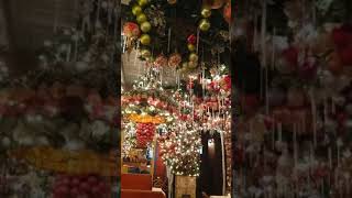 Christmas decorations at Rolfs German Restaurant NYC [upl. by Eirojam115]