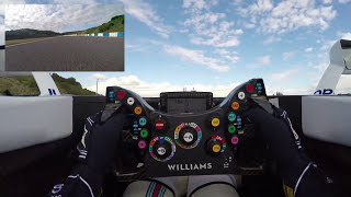 F1 cockpit cam See the driver at work  Williams Racing [upl. by Basil]