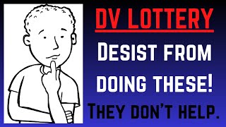 DV Lottery STOP Avoid Disqualification [upl. by Ehcnalb]