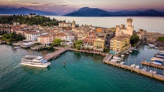 Sirmione  Thermal Baths  Medieval Rocca Scaligera Castle  Lake Garda  Northern Italy  4K [upl. by Anilah]