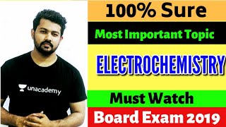 Most Important Topic of ELECTROCHEMISTRY  Board Exam 2019  Bharat Panchal [upl. by Cyril]