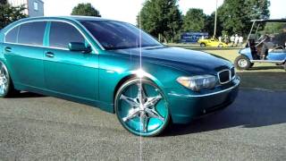 BMW 745 Li on 24quot Davin Blak Tazo Floaters [upl. by Alvita]