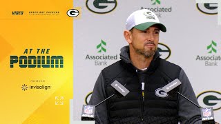 Matt LaFleur on Josh Jacobs Hes a coachs dream [upl. by Netsrijk580]