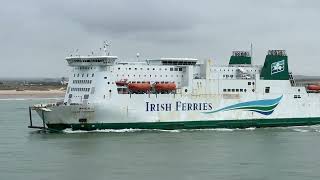 MV Isle of Inishmore in Calais Roads 2724 [upl. by Norak]