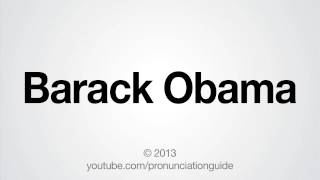 How to Pronounce Barack Obama [upl. by Falo614]