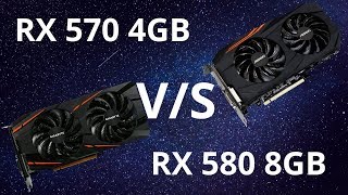 RX 580 vs RX 570 vs R9 380X vs R9 280X [upl. by Nilyac]