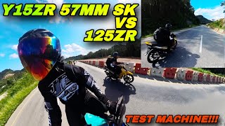 Y15ZR 57MM SK VS 125ZR  BALIK CAMERON KENA MARAH DGN ORG KG SEBAB LEPAK KAWASAN HARIMAU [upl. by Filberte]