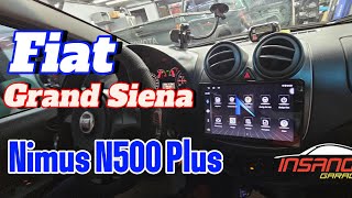 Grand Siena Central Multimídia Nimus N500 Plus Carplay e Android Auto Bluetooth IPS GPS DSP [upl. by Zephaniah]