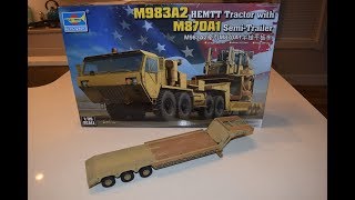 135 Trumpeter HEMTT M870A1 Trailer Model Build 01055 [upl. by Leima149]