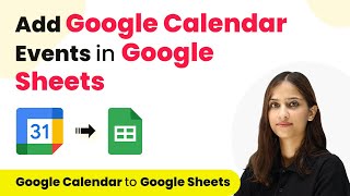 How to Add New Google Calendar Events in Google Sheets [upl. by Freda]