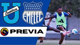 SOLO NOS SIRVE GANAR  U catolica VS Emelec  Fecha 11 liga pro [upl. by Innep]