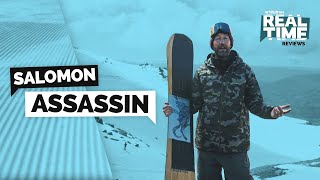 Salomon Assassin Snowboard  Real Time Reviews [upl. by Liatrice]