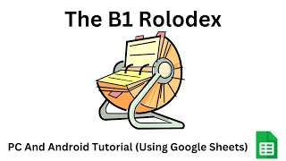 The B1 Rolodex How To Access The B1 Rolodex PC And Android [upl. by Genevieve977]