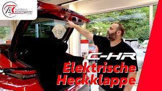 Elektrische Heckklappe öffnen und Höhe einstellen beim Toyota CHR  Autohaus Kirschweiler [upl. by Lougheed]