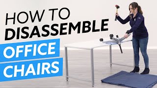 How To Disassemble Office Chairs [upl. by Hartmunn]