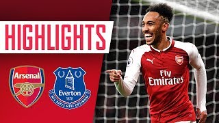 Aubameyang Mkhitaryan amp Ramsey on fire  Arsenal 51 Everton  Goals amp highlights [upl. by Orrin825]