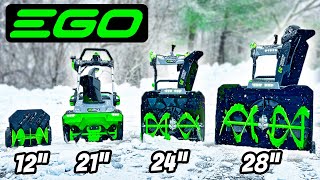 Ultimate 2024 EGO Snow Blower Showdown ⛄ Complete Review of Every Model [upl. by Iek244]