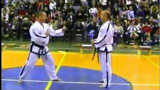 The Film Kicking Style of JCVD performed by Taekwondo Master Demonstration [upl. by Ilak]