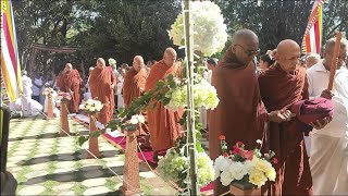 Ordination of two foreign buddhists and the katina festival formalities [upl. by Oriana]