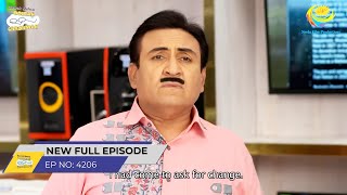 FULL EPISODE 4206 Jethalal ko Hua Nuksan  Taarak Mehta Ka Ooltah Chashmah [upl. by Onaivatco]