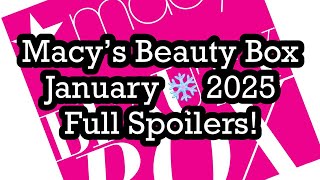 Macy’s Beauty Box January ❄️ 2025 Full Spoilers La Mer  Beautyamab [upl. by Repohtsirhc]