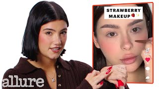 Charli DAmelio Reacts to TikTok Trends  Allure [upl. by Grannia]