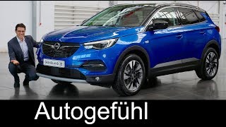 Opel Grandland X REVIEW amp comparison Crossland X vs Mokka X  allnew Vauxhall SUV  Autogefühl [upl. by Seuguh]