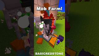 Minecraft Mob Farm 121 shorts [upl. by Enatan]