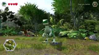 LEGO Jurassic World  Gold Brick Detector Red Brick Unlock Location [upl. by Nyletac998]