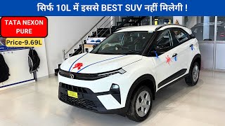 Tata Nexon Pure Variant  Best SUV Under 10 Lakh✅  Most VFM Variant  On Road Price🔥 nitin ghule [upl. by Yeliak886]