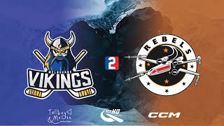 Vikings VS Rebels  Div 2  5th August  IceHQ Beer League ice hockey [upl. by Wynn312]