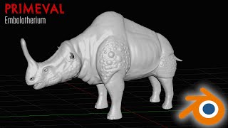 Primeval  Embolotherium 3D Model [upl. by Dymoke141]