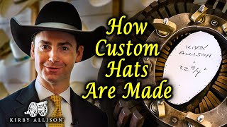 How Custom Cowboy Hats Are Made  Nathaniels Custom Hats [upl. by Atilrep]