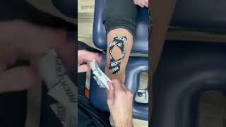 How to apply Kinesio Tape For Patella Knee Cap Pain and Support [upl. by Yaeger]