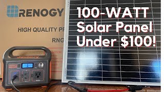 Renogy 100W Solar Panel Test with Jackery Explorer 240 Battery Bank  Budget Stealth Camper SUV [upl. by Rosel]