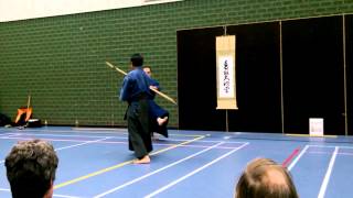 Katori Shinto ryu Naginata Nobutoshi Sensei  Kevin [upl. by Oric]