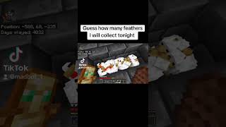 Minecraft Chicken Farm amp Feather Farm minecraft shorts minecraftfarm starterfood [upl. by Platon]