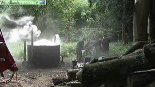 How to make charcoal  making charcoal with a charcoal burner [upl. by Lenni]