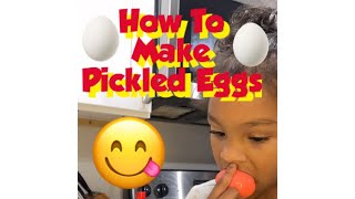 HOW TO MAKE PICKLED EGGS 😋👀😋👀🥚🔥🔥💋 [upl. by Elyc]