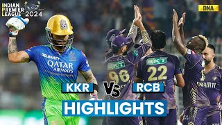 KKR vs RCB Highlights Kolkata Knight Riders Beat Royal Challengers Bengaluru By 1 Run  IPL 2024 [upl. by Dnomder407]