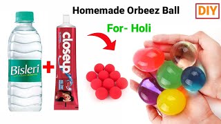 How to make orbeez with ColgateHomemade orbeez ballHow to make orbeez ball at home [upl. by Enicar]