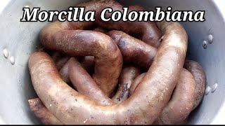 COMO HACER MORCILLA COLOMBIANA morcilla rellenaantioqueña [upl. by Cir836]