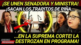 ¡SACAN LOS TRAPITOS DE NORMA PIÑA SE UNEN Y LA DESTROZAN EN PROGRAMA SENADORA Y MINISTRA ESQUIVEL [upl. by Ott889]