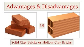 Advantages and Disadvantages of Clay Bricks and Hollow Clay Bricks  Full Comparison  in Hindi [upl. by Amalberga846]