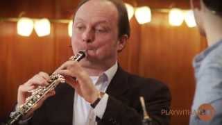 Oboe lessons Leleux Oboe Masterclass Mozart oboe concerto [upl. by Edmunda]