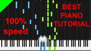 Martin Solveig feat Dragonette  Hello piano tutorial [upl. by Fong637]