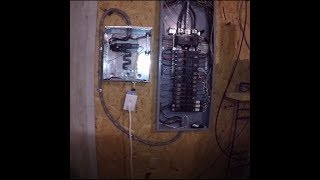 How to add an electrical sub panel for a basement [upl. by Nika816]